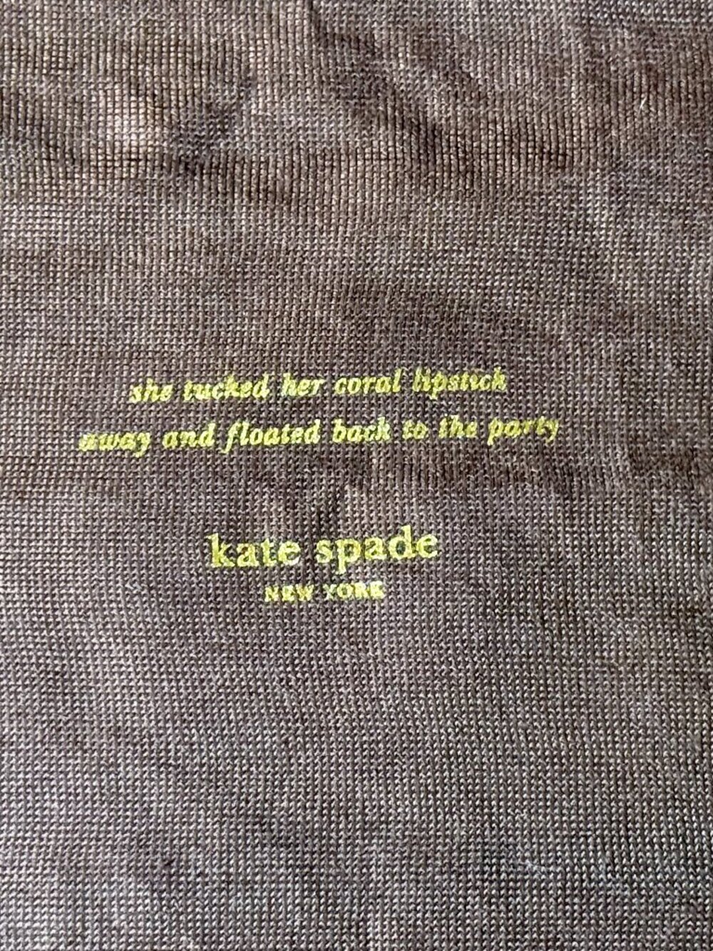 Kate Spade New York Large Brown Pink Drawstring Handbag Dust Bag 27x18.5